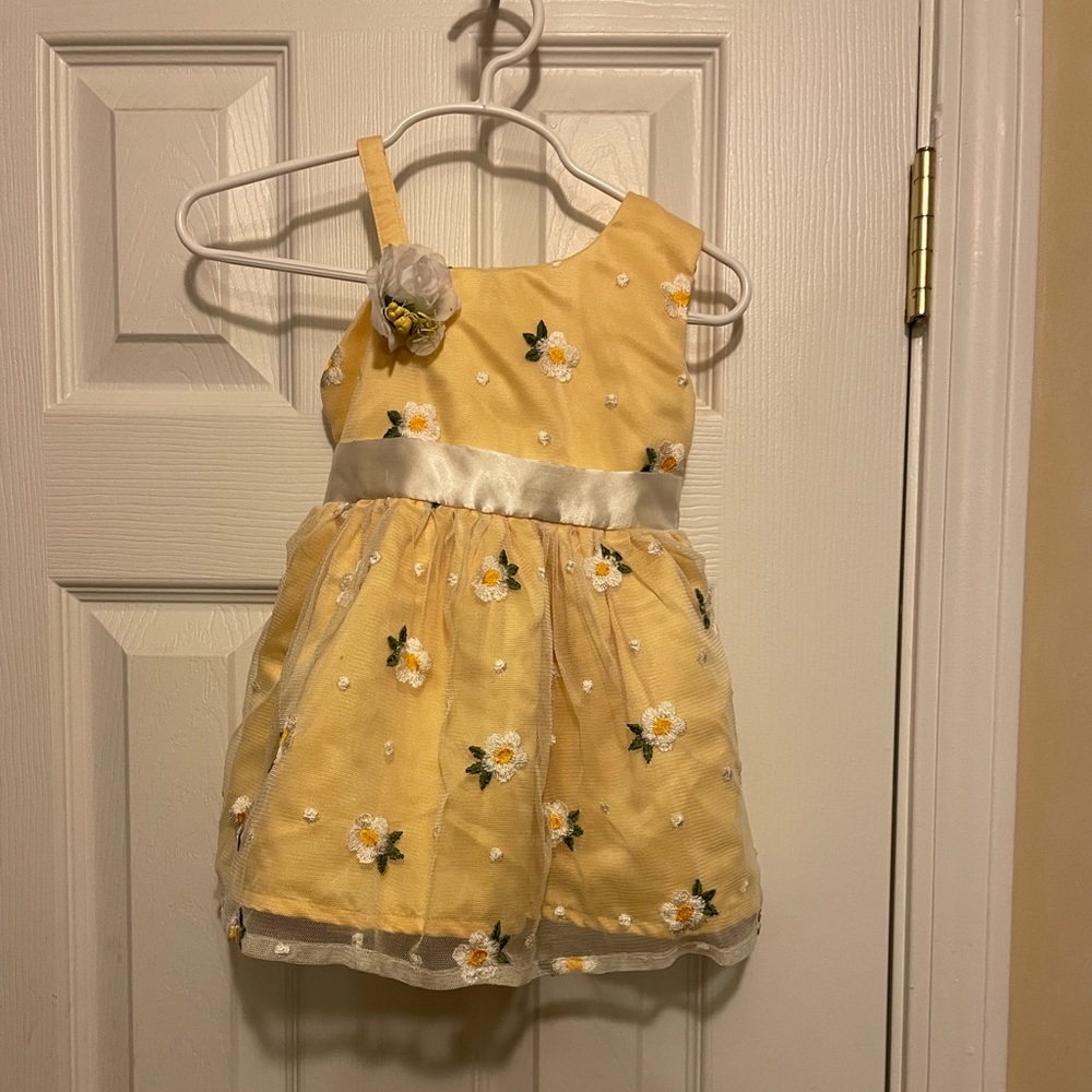 Cute🥰Yellow Tulle with Daisies🌼by Babyhug, Size 9-12 Months